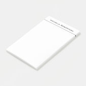 Beruflicher Minimalistischer Schlichter einfacher Post-it Klebezettel (angewinkelt)