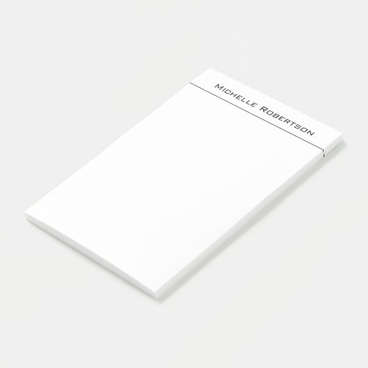Beruflicher Minimalistischer Schlichter einfacher  Post-it Klebezettel (angewinkelt)