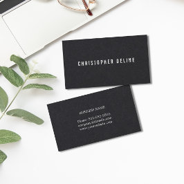 Beruflicher Minimalistischer Schwarz-weißer Berate Visitenkarte