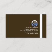 Beruflicher Minimalistischer Vorstandsvorsitzender Visitenkarte (Rückseite)