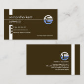 Beruflicher Minimalistischer Vorstandsvorsitzender Visitenkarte (Vorne/Hinten)