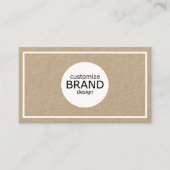 Beruflicher Minimalistischer Weißrahmen Visitenkarte (Vorderseite)