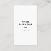 Beruflicher Minitypo-graue vertikale Visitenkarte (Vorderseite)