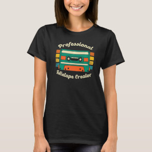 Beruflicher Mixtape Creator Retro-Musikkassette T-Shirt