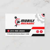 Beruflicher mobiler Mechanismus, Auto reparierbar Visitenkarte (Vorderseite)