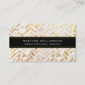 Beruflicher moderner abstrakter Designer-Architekt Visitenkarte (Vorderseite)