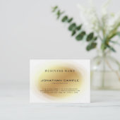 Beruflicher moderner Auslese-Goldentwurf elegantes Visitenkarte (Stehend Vorderseite)