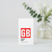 Beruflicher, moderner, dicker Luxus Visitenkarte (Stehend Vorderseite)