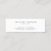 Beruflicher moderner eleganter Entwurfs-minimales Mini Visitenkarte (Rückseite)