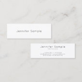 Beruflicher moderner eleganter Entwurfs-minimales Mini Visitenkarte (Vorne/Hinten)