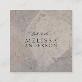 Beruflicher moderner eleganter Marmor Quadratische Visitenkarte