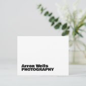 Beruflicher moderner, fett formatierter QR-Code Postkarte (Stehend Vorderseite)