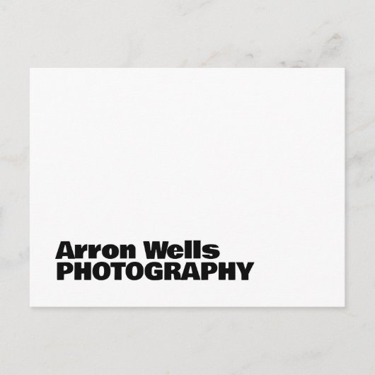 Beruflicher moderner, fett formatierter QR-Code Postkarte (Vorderseite)