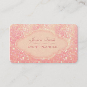 Beruflicher, moderner Glitzer bokeh Visitenkarte