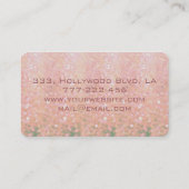 Beruflicher, moderner Glitzer bokeh Visitenkarte (Rückseite)