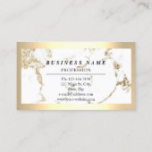 Beruflicher, moderner Golden Frame Marbour Visitenkarte (Rückseite)