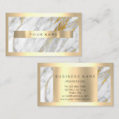Beruflicher, moderner Goldrahmen-Abstrakter Marmor Visitenkarte (Vorne/Hinten)