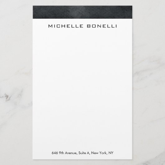 Beruflicher, moderner Grauwein minimalistisch Briefpapier (Vorderseite)