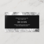 Beruflicher, moderner Handschreibtisch Schwarzer G Visitenkarte (Rückseite)