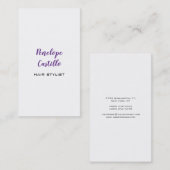 Beruflicher, moderner Handschrift-Hair-Stylist Visitenkarte (Vorne/Hinten)