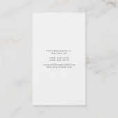 Beruflicher, moderner Handschrift-Hair-Stylist Visitenkarte (Rückseite)