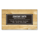 Beruflicher, moderner Holzkörner Magnetische Visitenkarte (Vorderseite)