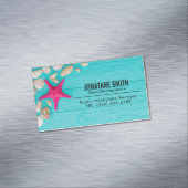 Beruflicher, moderner Holzkörner Magnetische Visitenkarte (Beispiel)