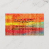 Beruflicher, moderner HolzLook #11 Visitenkarte (Rückseite)