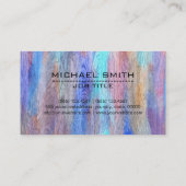 Beruflicher, moderner HolzLook #12 Visitenkarte (Rückseite)