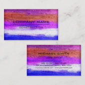 Beruflicher, moderner HolzLook #15 Visitenkarte (Vorne/Hinten)