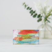 Beruflicher, moderner HolzLook #20 Visitenkarte (Stehend Vorderseite)