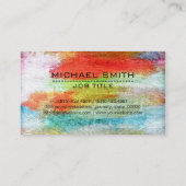 Beruflicher, moderner HolzLook #20 Visitenkarte (Rückseite)