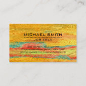 Beruflicher, moderner Holzschau #2 Visitenkarte (Rückseite)