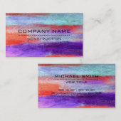 Beruflicher, moderner Holzschau #9 Visitenkarte (Vorne/Hinten)