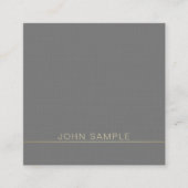 Beruflicher moderner kreativer erstklassiger quadratische visitenkarte (Vorderseite)
