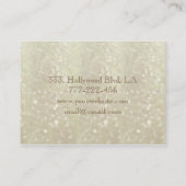 Beruflicher, moderner Luxus Glitzer Bokee Visitenkarte (Rückseite)