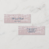 Beruflicher, moderner Luxus-Glitzer Mini Visitenkarte (Vorne/Hinten)