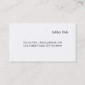 Beruflicher moderner Makeup-Künstler Visitenkarte (Rückseite)