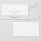 Beruflicher moderner Minimalistic einfacher Visitenkarte (Vorne/Hinten)