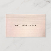 Beruflicher, moderner Minimalistischer Elegankupfe Visitenkarte (Vorderseite)