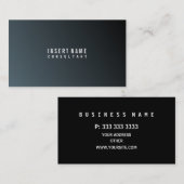 Beruflicher moderner Minimalistischer Kadett Visitenkarte (Vorne/Hinten)