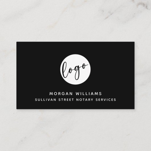 Beruflicher, moderner Minimalistischer Logo-QR-Cod Visitenkarte (Rückseite)