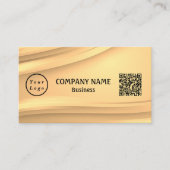 Beruflicher, moderner Minimalistischer Logo-QR-Cod Visitenkarte (Vorderseite)