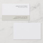 Beruflicher moderner Minimalistischer nobler Visitenkarte (Vorne/Hinten)