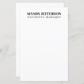 Beruflicher, moderner Minimalname (Vorne/Hinten)