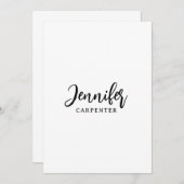 Beruflicher, moderner Minimalname (Vorne/Hinten)