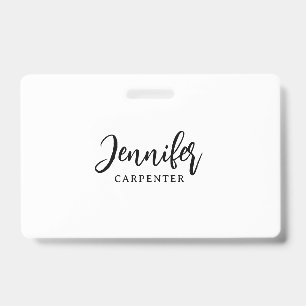 Beruflicher, moderner Minimalname Ausweis