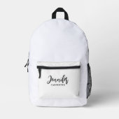Beruflicher, moderner Minimalname Bedruckter Rucksack (Vorderseite)