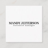 Beruflicher, moderner Minimalname Begleitkarte (Vorderseite)
