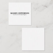 Beruflicher, moderner Minimalname Begleitkarte (Vorne/Hinten)